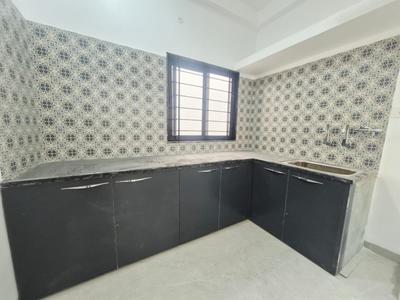 Kitchen Image of 450 Sq.ft 1 BHK Builder Floor for rent in Mahalakshmi Nagar Indore for Rs. 13000