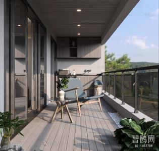 Balcony Image of 2265 Sq.ft 3 BHK Apartment / Flat for sale in Navratna Complex Udaipur for Rs. 12000000
