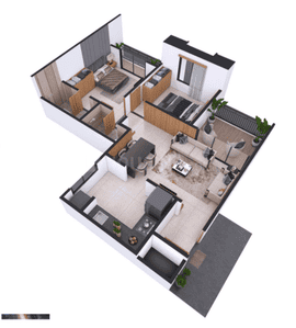 Image of 930 Sq.ft 2 BHK Apartment / Flat for sale in Polaris Nexus Genesis, Vikas Nagar, Pune for Rs. 6400000