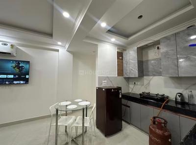 Kitchen Image of 550 Sq.ft 1 BHK Independent House for rent in Chhattarpur New Delhi for Rs. 21600