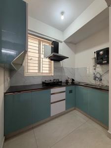 Kitchen Image of 800 Sq.ft 1 BHK Builder Floor for rent in Nagavara Bengaluru for Rs. 30000