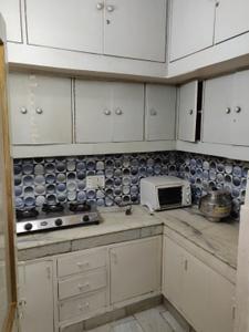 Kitchen Image of 900 Sq.ft 2 BHK Builder Floor for rent in Lajpat Nagar New Delhi for Rs. 40000