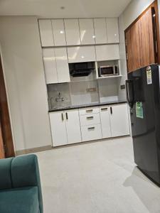 Kitchen Image of 589 Sq.ft 1 BHK Independent House for rent in Sector 52 Gurgaon for Rs. 35000
