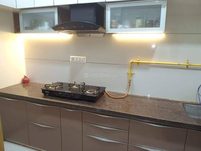 Kitchen Image of 1300 Sq.ft 2 BHK Apartment / Flat for rent in Gala Haven, Vaishno Devi Circle Ahmedabad for Rs. 30000