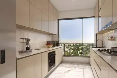 Kitchen Image of 687 Sq.ft 2 BHK Apartment / Flat for sale in Kabra Embraze, Ghatkopar East Mumbai for Rs. 23324000