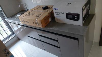Kitchen Image of 550 Sq.ft 1 BHK Apartment / Flat for rent in Veena Synergy, Andheri East Mumbai for Rs. 65000