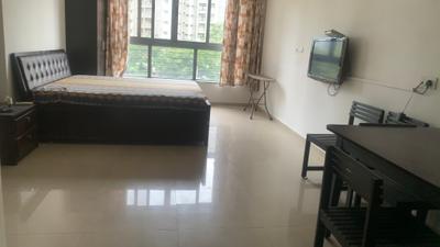 Bedroom Image of 520 Sq.ft 1 RK Apartment / Flat for rent in Amanora Future Towers, Hadapsar Pune for Rs. 28000