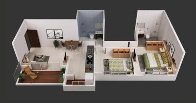 Image of 900 Sq.ft 2 BHK Apartment / Flat for rent in Kohinoor Sapphire Pune, Tathawade, Pune for Rs. 26000