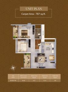 Image of 1664 Sq.ft 3 BHK Apartment / Flat for sale in Harivishva Skyfinia Phase 1, Pimpri, Pune for Rs. 14500000