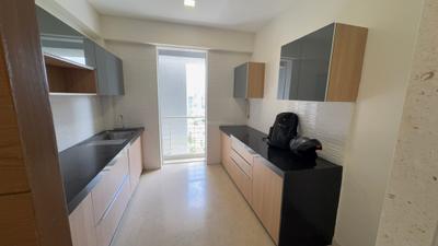 Kitchen Image of 1250 Sq.ft 3 BHK Apartment / Flat for rent in Ekta Tripolis, Goregaon West Mumbai for Rs. 130000