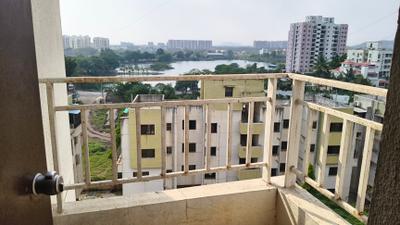 Balcony Image of 850 Sq.ft 2 BHK Apartment / Flat for sale in Majestique Oasis, Wagholi Pune for Rs. 4900000