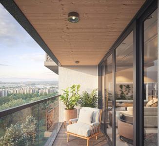 Balcony Image of 1300 Sq.ft 2 BHK Apartment / Flat for sale in Happy Uptown, Bopal Ahmedabad for Rs. 5460000