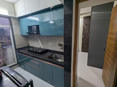 Kitchen Image of 550 Sq.ft 1.5 BHK Apartment / Flat for rent in Lal Gami Jade, Vashi Navi Mumbai for Rs. 50000