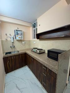 Kitchen Image of 550 Sq.ft 1 BHK Apartment / Flat for rent in Malviya Nagar Jaipur for Rs. 21500