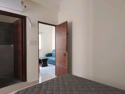 Bedroom Image of 560 Sq.ft 1 BHK Apartment / Flat for rent in Kondapur Hyderabad for Rs. 26000