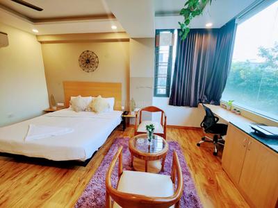 Bedroom Image of 450 Sq.ft 1 RK Builder Floor for rent in Sector 52 Gurgaon for Rs. 22000