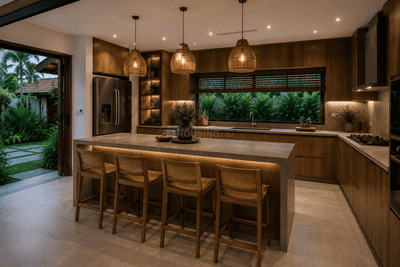 Kitchen Image of 2500 Sq.ft 3 BHK Independent House for sale in Aranattukara Thrissur for Rs. 19500000