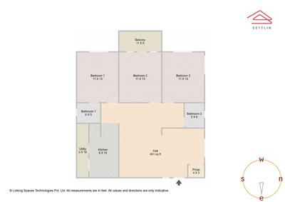 Image of 1454 Sq.ft 3 BHK Apartment / Flat for sale in SVS Ananda Nilayam by SVS Constructions, Ramamurthy Nagar, Bengaluru for Rs. 14250000