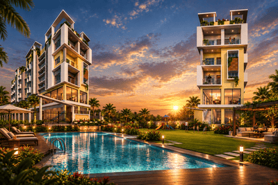 Image of 777 Sq.ft 2 BHK Apartment / Flat for sale in Kamalgazi, Kolkata for Rs. 3500000