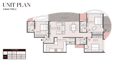 Image of 1879 Sq.ft 3 BHK Apartment / Flat for sale in Chandrarang The Embercrest, Wakad, Pune for Rs. 19000000
