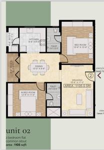 Image of 1300 Sq.ft 2 BHK Apartment / Flat for sale in C V Raman Nagar, Bengaluru for Rs. 25000000
