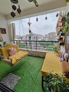Balcony Image of 1890 Sq.ft 3 BHK Apartment / Flat for sale in Prahlad Nagar Ahmedabad for Rs. 18000000