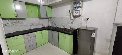 Kitchen Image of 500 Sq.ft 1 BHK Builder Floor for rent in Mahalakshmi Nagar Indore for Rs. 17000