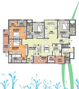 Image of 3640 Sq.ft 4 BHK Apartment / Flat for sale in Adani Water Lily, Vaishno Devi Circle, Ahmedabad for Rs. 32500000