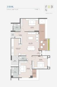 Image of 2412 Sq.ft 3 BHK Apartment / Flat for sale in The Balcony By Kaavyaratna, Randesan, Gandhinagar for Rs. 15000000