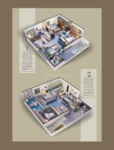 Floor Plan Image of 1175 Sq.ft 2 BHK Apartment / Flat for sale in Pothinamallayya Palem Visakhapatnam for Rs. 5550000