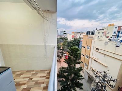 Balcony Image of 750 Sq.ft 1 BHK Apartment / Flat for rent in Nagavara Bengaluru for Rs. 32000