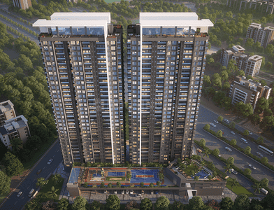 Image of 1556 Sq.ft 3 BHK Apartment / Flat for sale in City One Vezdaa, Kiwale, Pune for Rs. 12500000