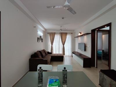 Living Room Image of 1097 Sq.ft 2 BHK Apartment / Flat for rent in Bhartiya Nikoo Homes Phase 2, Thanisandra Bengaluru for Rs. 52002