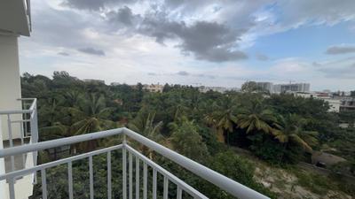 Balcony Image of 687 Sq.ft 1 BHK Apartment / Flat for rent in Whitefield Bengaluru for Rs. 28500