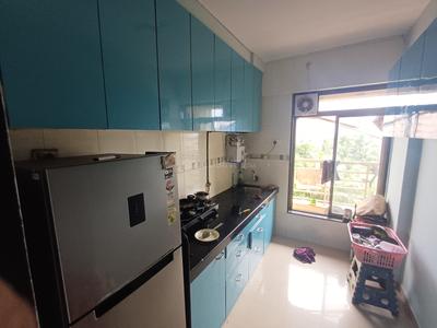 Kitchen Image of 980 Sq.ft 2 BHK Apartment / Flat for rent in Mangala Mayurs Nature Glory, Kalwa Thane for Rs. 45000