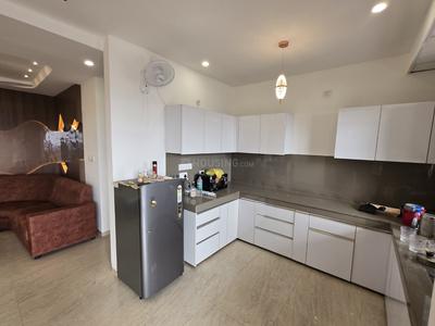 Kitchen Image of 1450 Sq.ft 2 BHK Apartment / Flat for rent in AWHO Vay Sector 8B G, Vrindavan Yojana Lucknow for Rs. 24000