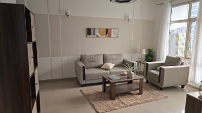Living Room Image of 1400 Sq.ft 2.5 BHK Apartment / Flat for sale in Kingswood Court, Crossings Republik Ghaziabad for Rs. 10500000