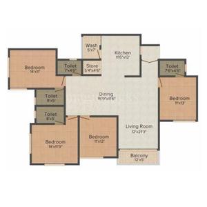 Image of 4800 Sq.ft 5 BHK Penthouse for sale in Shaligram Plush, Thaltej, Ahmedabad for Rs. 47500000
