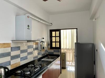 Kitchen Image of 600 Sq.ft 1 BHK Apartment / Flat for rent in Siolim Goa for Rs. 45000