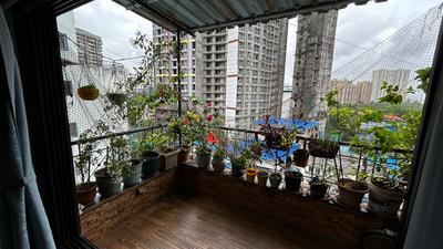 Balcony Image of 1600 Sq.ft 3 BHK Penthouse for sale in Purushottam Plaza, Kasarvadavali Thane for Rs. 13200000