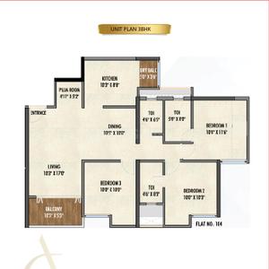 Image of 950 Sq.ft 2 BHK Apartment / Flat for sale in Punawale, Pune for Rs. 8000000