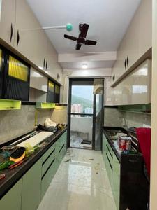 Kitchen Image of 625 Sq.ft 1 BHK Apartment / Flat for rent in DSS Mahavir Spring, Thane West Thane for Rs. 40000