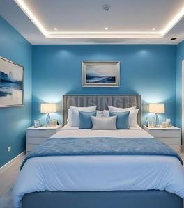 Bedroom Image of 1950 Sq.ft 3 BHK Apartment / Flat for sale in South Bopal Ahmedabad for Rs. 11000000