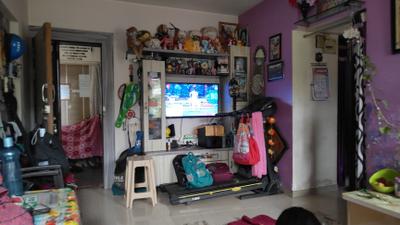 Living Room Image of 550 Sq.ft 1 BHK Apartment / Flat for sale in Nirman Vrindavan Gardens, Shramik Nagar Nashik for Rs. 2300000
