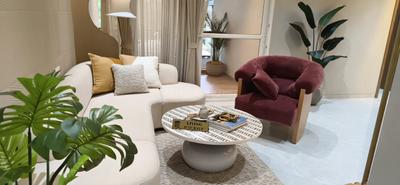 Living Room Image of 1081 Sq.ft 3 BHK Apartment / Flat for sale in Venkatesh The Titan Towers, Undri Pune for Rs. 8000000