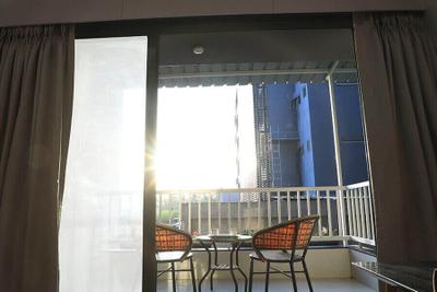 Balcony Image of 1225 Sq.ft 2 BHK Apartment / Flat for rent in Jahangir Pura Surat for Rs. 18000