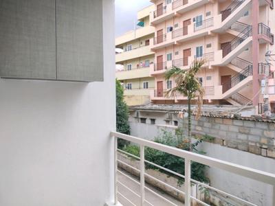 Bedroom One Image of 930 Sq.ft 3 BHK Apartment / Flat for rent in Aswani Aaeesha, Rayasandra Bengaluru for Rs. 22000