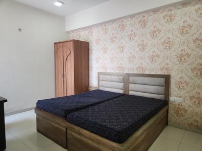 Bedroom Image of 1290 Sq.ft 2 BHK Apartment / Flat for rent in Sakar Elite Apex, Mahalakshmi Nagar Indore for Rs. 35000