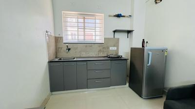 Kitchen Image of 691 Sq.ft 1 BHK Apartment / Flat for rent in Madhapur Hyderabad for Rs. 25000