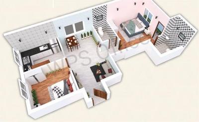 Hall Image of 836 Sq.ft 2 BHK Apartment / Flat for sale in Kundrathur Chennai for Rs. 4681600